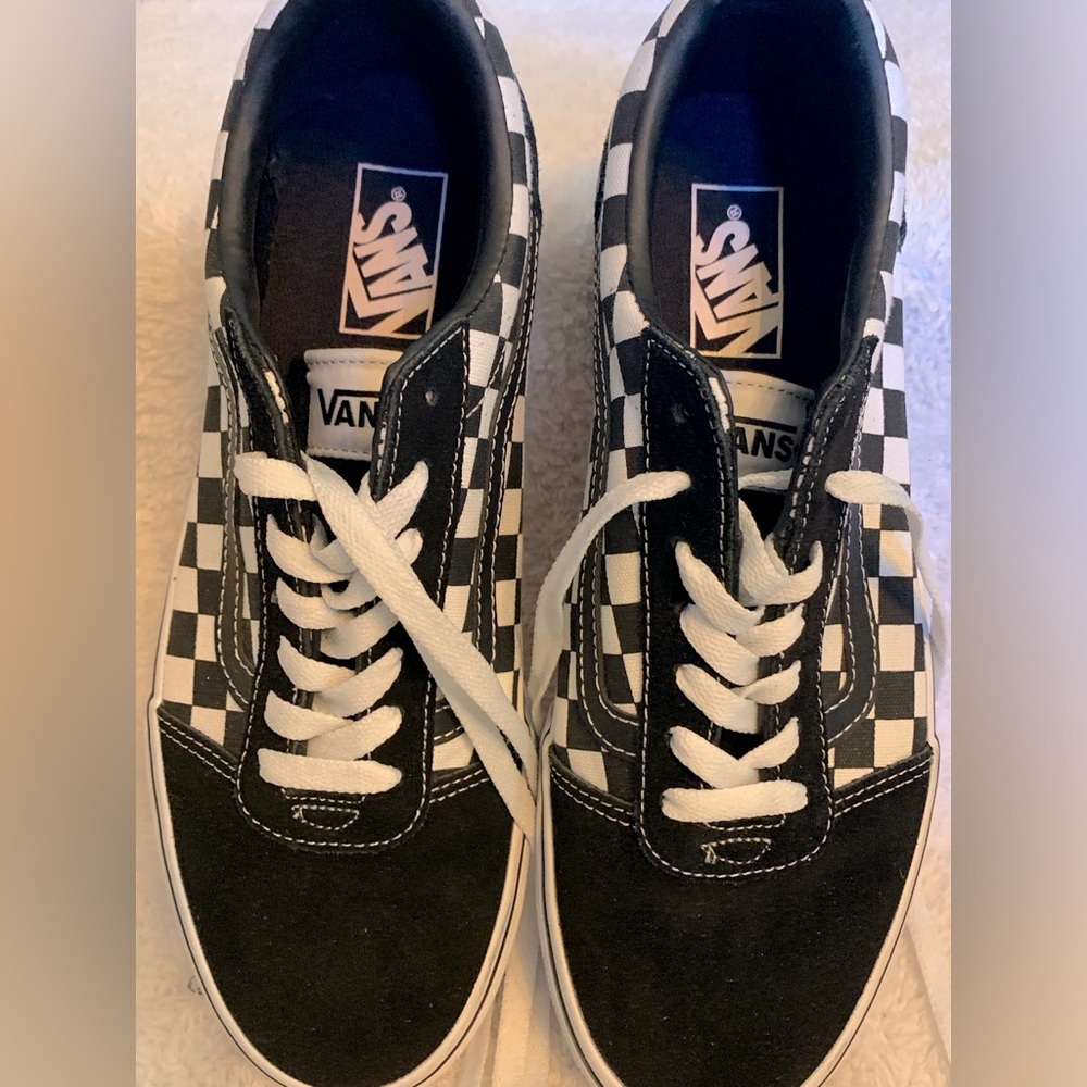 Vans Classic Black and White Checkered Sneakers